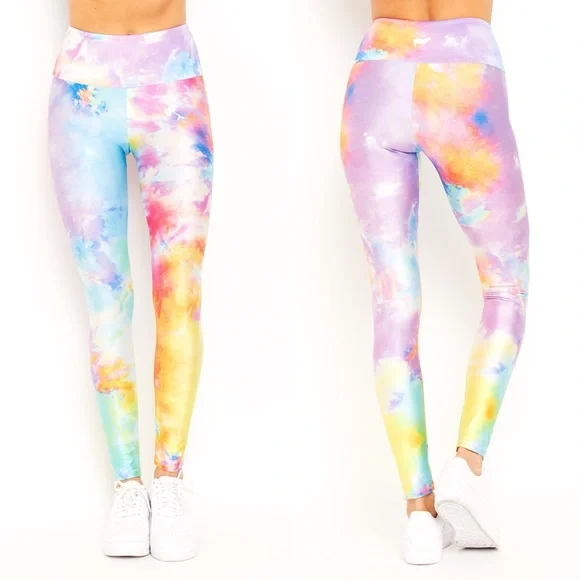 Goldsheep Pants Jumpsuits Goldsheep Neon Tie Dye Leggings